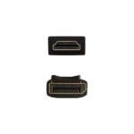 Aisens Cable Conversor Displayport a HDMI - DP/M-HDMI/M - 2.0m - Color Negro - Imagen 2