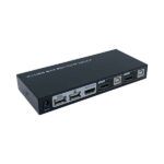 Aisens Conmutador KVM HDMI 4K@60HZ USB 1U-2PC con Fuente Alimentacion - Color Negro - Imagen 2
