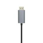 Aisens Cable Conversor USB-C a Displayport 4K@60HZ - USB-C/M-DP/M - 0.8M - Color Negro - Imagen 2