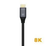 Aisens Cable HDMI V2.1 Ultra Alta Velocidad 8K@60Hz 48Gbps - A/M-A/M - 3.0m - Color Negro - Imagen 3