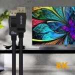 Aisens Cable Displayport Certificado V1.4 8K@60hz - DP/M-DP/M - 0.5m - Color Negro - Imagen 4