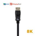 Aisens Cable Displayport Certificado V1.4 8K@60hz - DP/M-DP/M - 2.0m - Color Negro - Imagen 3
