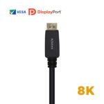 Aisens Cable Displayport Certificado V1.4 8K@60hz - DP/M-DP/M - 3.0m - Color Negro - Imagen 2