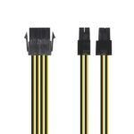 Aisens Cable Alimentacion - 8 Pin/H-4+4 Pin/M - 30cm - Color Negro - Imagen 2