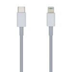 Aisens Cable Lightning a USB-C USB 2.0 - Lightning/M-USB-C/M - 20cm - Color Blanco