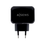 Aisens Cargador USB 17W 5V/3.4A - 2xUSB con Control AI - Color Negro