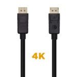 Aisens Cable Displayport V1.2 4K@60Hz - DP/M-DP/M - 1.0m - Color Negro