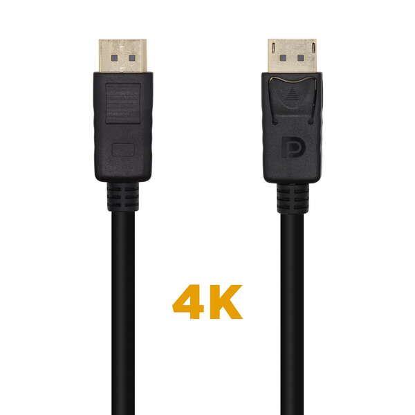 173416_1 Aisens Cable Displayport V1.2 4K@60Hz - DP/M-DP/M - 1.0m - Color Negro - Imagen 1