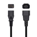 Cable Alimentación CPU - C13/H-C14/M - 3.0m - 100% Cobre Puro AWG18 - Color Negro - Imagen 2