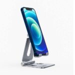 Aisens Soporte de Sobremesa Tamaño M Ajustable (2 Pivotes) para Movil / Tablet - Color Plata - Imagen 3