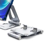 Aisens Soporte de Sobremesa Tamaño M Ajustable (2 Pivotes) para Movil / Tablet - Color Plata - Imagen 4