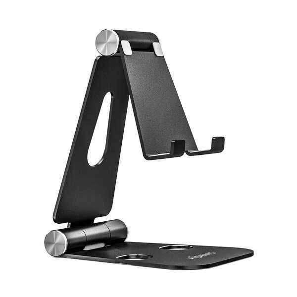 173506_1 Aisens Soporte de Sobremesa Tamaño XL Ajustable (2 Pivotes) para Movil / Tablet - Color Negro - Imagen 1