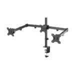 Aisens Soporte de Mesa Giratorio e Inclinable para 3 Monitores (13"-27") - Color Negro - Imagen 4