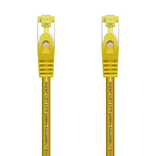 173576_1 Aisens Cable de Red Latiguillo RJ45 LSZH Cat.7 600 MHz S/FTP PIMF AWG26 - 0.5M - Color Amarillo - Imagen 1