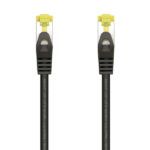 Aisens Cable de Red Latiguillo RJ45 LSZH Cat.7 600 MHz S/FTP PIMF AWG26 - 1.0M - Color Negro