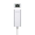 Aisens Conversor USB 3.0 a Ethernet Gigabit 10/100/1000 Mbps - 15cm - Color Plata - Imagen 2