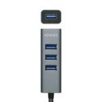 Aisens Hub USB 3.0 Aluminio - Tipo A Macho a 4xTipo A Hembra - 10cm - Imagen 2