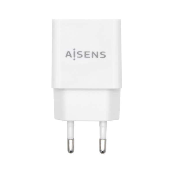 173936_1 Aisens Cargador USB 10W Alta Eficiencia - 5V/2A - Color Blanco - Imagen 1