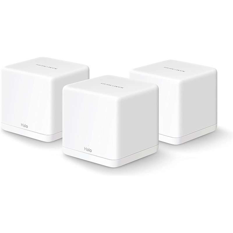 173971_1 Mercusys H30G Sistema Wi-Fi Mesh AC1300 Dual Band - 3 Unidades Halo - Cobertura hasta 260 m² - Roaming sin Interrupciones - Imagen 1