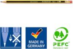Staedtler Noris 122 Lapiz de Grafito Hexagonal con Goma - Mina HB - Resistencia a la Rotura - Sin PVC ni Latex - Imagen 3