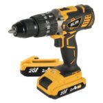 Blim Taladro Percutor a Bateria 20V 2Ah - 58Nm Par Maximo - 2 Velocidades 0-450/0-1800rpm - Incluye 2 Baterias y Maletin de Transporte