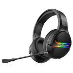 Auriculares Gaming Inalámbricos con Micrófono Extraíble G9 - Compatible con PC, MAC, PS5, PS4, Xbox 360, Nintendo Switch - Autonomía hasta 15h - Iluminación RGB - Diadema Ajustable - Almohadillas Acolchadas - Controles en Auricular - Imagen 3