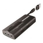 Tarjeta de Sonido Externa 7.1 USB-C - Adaptador a USB-A - Entradas Micrófono, Auriculares 3.5mm 3 pin, Auricular + Micrófono 3.5mm 4 pin