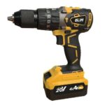 Blim Pack Radial a Bateria 20V 4Ah Velocidad 8500rpm Diametro Disco 115mm + Taladro Percutor 20V 4Ah Par Maximo 68Nm Velocidades 0-500rpm y 0-2000rpm - Incluye 2 Baterias y Maletin de Transporte de Aluminio con Accesorios - Imagen 2