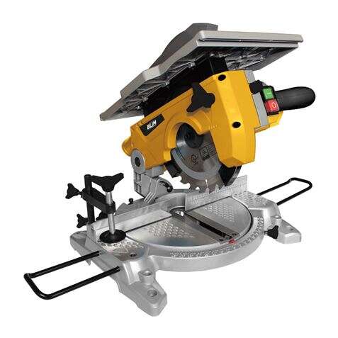 176886_1 Blim Sierra Ingletadora Doble Corte 1200W 210mm - Velocidad +/- 4500rpm - Hoja de 24 Dientes - Varios Accesorios - Imagen 1