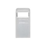 Kingston DataTraveler Micro Memoria USB 256GB - USB 3.2 Gen 1 - Ultracompacta y Ligera - Enganche para Llavero - Cuerpo Metalico (Pendrive) - Imagen 2