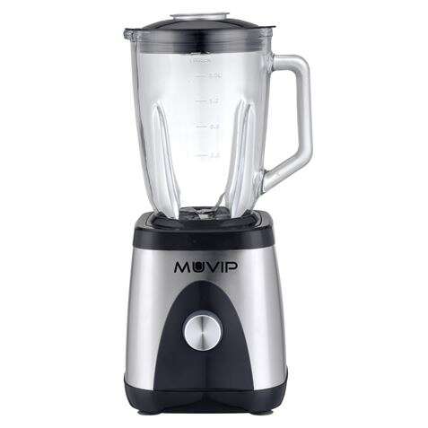 176971_1 Muvip Batidora de Vaso 1300W 1.5L - 2 Velocidades - Cuerpo y Chuchillas de Acero Inoxidable - Funcion Pica Hielo - Bloqueo de Seguridad - Imagen 1