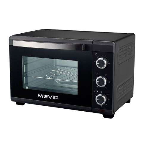 177171_1 Muvip Horno 1600W 25L - Regulador de Temperatura 100º-230º - Exterior de Acero con Revestimiento - Selector de Tiempo - Puerta de Cristal Templado - Imagen 1
