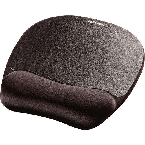 177446_1 Fellowes Alfombrilla con Reposamuñecas Espuma Memory Foam - Confort Excepcional - Color Negro - Imagen 1