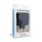 Aisens Cargador para Smartphone 57W 1x USB-C PD3.0 45W, 1x USB-A 5V/2.4A 12W - Imagen 2