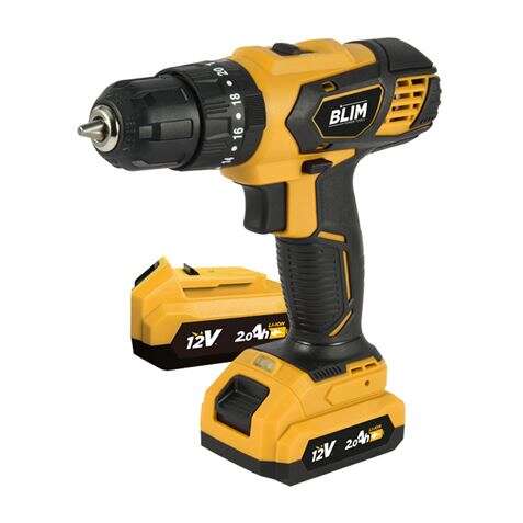 178841_1 Blim Taladro Percutor a Bateria 12V 2Ah - 28Nm Par Maximo - 2 Velocidades 0-400/0-1500rpm - Incluye 2 Baterias y Maletin de Transporte - Imagen 1