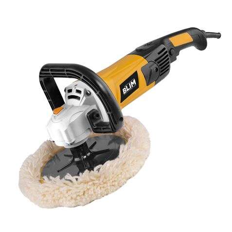 178861_1 Blim Pulidora 180mm - Potencia 1500W - Velocidad 600-3.200 rpm - Empuñadura Ergonomica - Incluye Disco de Lana - Imagen 1