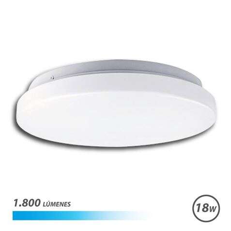 178996_1 Elbat Aplique Redondo de Techo LED 18W 1800lm - 6500K Luz Fria - Diametro 30cm - Imagen 1