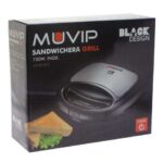 Muvip Sandwichera Grill Inox 750W - Placas Antiadherentes tipo Grill - Imagen 3