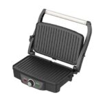 Muvip Sandwichera Grill 1600W - Apertura hasta 180º - Temperatura Regulable - Placa Superior Basculante - Asa Tacto Frio - Imagen 2