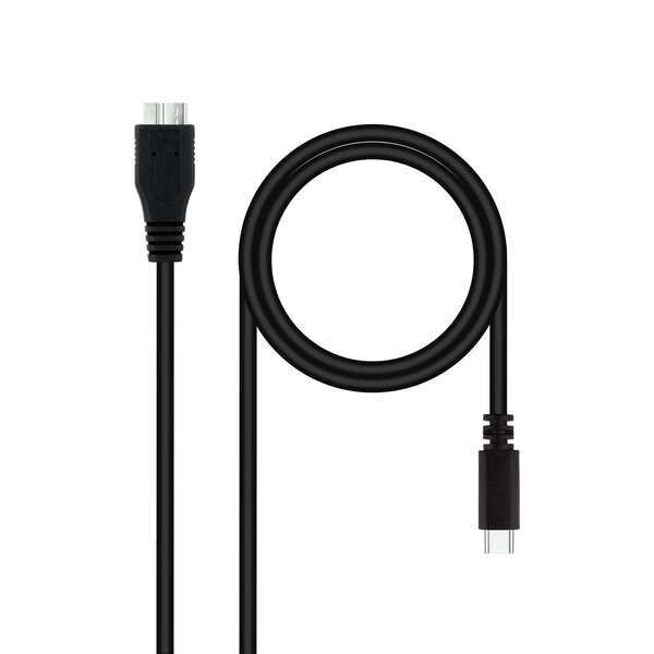 179146_1 Nanocable Cable USB 3.0 USB-C Macho a MicroUSB-B Macho 1m - Imagen 1