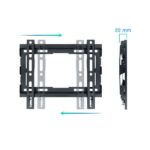 Tooq Soporte Fijo de Pared para TV de 23"-43" - Peso Max 45kg - VESA 200x200mm - Imagen 2