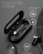 Ksix Leaf Auriculares Inalambricos con Microfono Bluetooth 5.0 - Autonomia hasta 4h - Control Tactil - Compatibles con Asistente de Voz - Estuche de Carga Metalico - Imagen 3