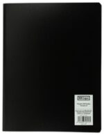 MKtape Carpeta con 20 Fundas Portadocumentos - Tamaño A4 - Color Negro