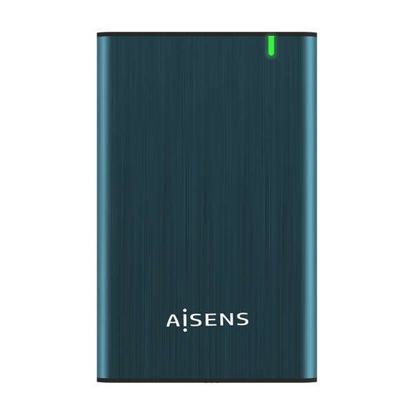 181641_1 Aisens Caja Externa 2.5? para Discos Duros 9.5mm SATA I, II y III a USB 3.0/USB 3.1 GEN1 - Color Azul Pacifico - Imagen 1