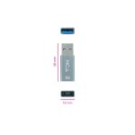 Nanocable Adaptador USB-A 3.1 Gen 2 Macho a USB-C Hembra - Transferencia de Datos de hasta 10 Gbps - Funcion OTG - Imagen 2