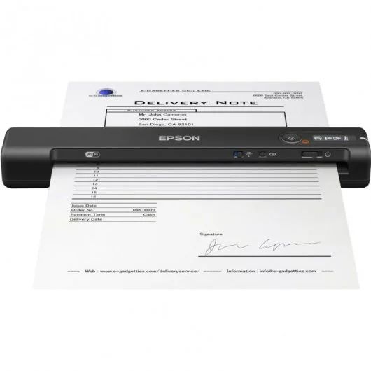 182596_1 Epson Workforce ES60W Escaner Portatil Inalambrico WiFi - 600dpi - Pantalla LCD - Tecnologia ReadyScan LED - Imagen 1