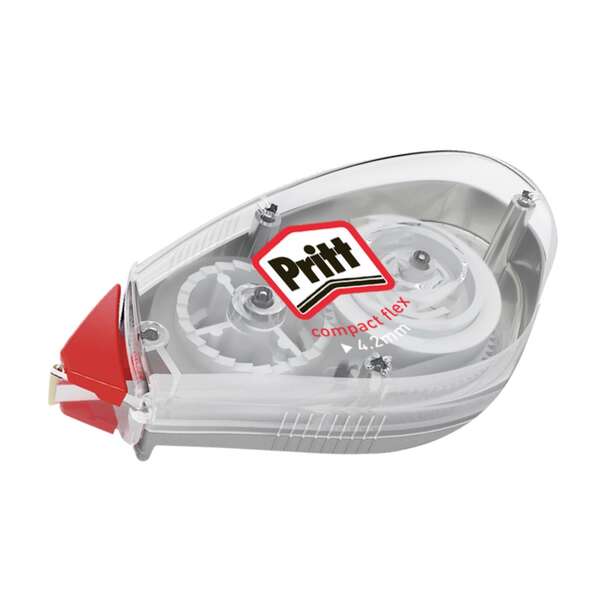 182996_1 Pritt Roller Compact Flex Cinta Correctora 4,2mmx10m - Punta Flexible - Correcion Suave y Limpia - Correccion en dos Sentidos - Imagen 1