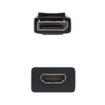 Nanocable Conversor DisplayPort a HDMI - DP/M-HDMI A/H - 15 cm - Color Negro - Imagen 2