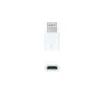 Nanocable Adaptador Lightning a Micro USB - Lightning/M-Micro B/H - Color Blanco