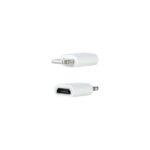 Nanocable Adaptador Lightning a Micro USB - Lightning/M-Micro B/H - Color Blanco - Imagen 2